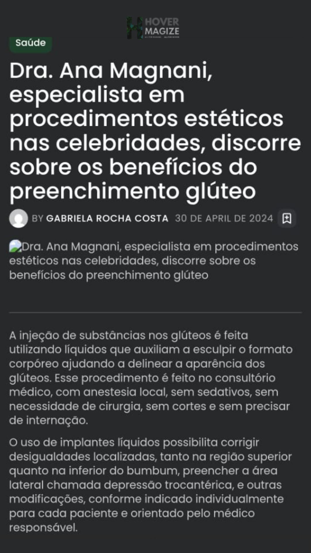 Matéria do Metrópoles